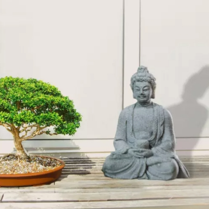 Vintage Collectible Ornaments - Statue de bouddha en résine, Figurine
