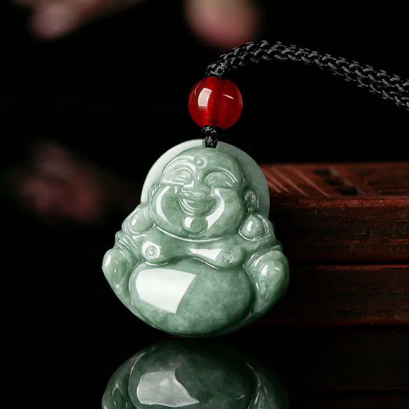 Vintage Jewelry Collection - Pendentif en jadéite birmane verte, pierres
