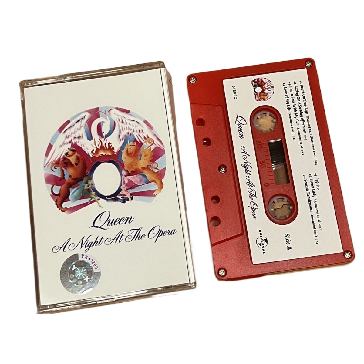 Vintage And Collectible - Cassette rouge de musique rock classique,
