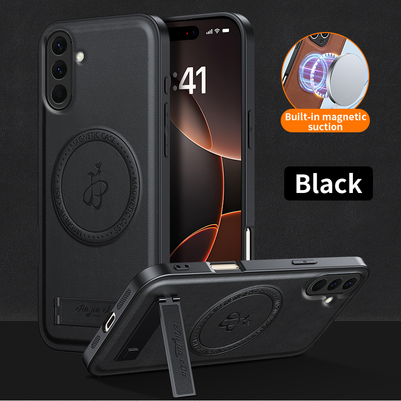 Camera Leather Case - Étui en cuir avec support magnétique