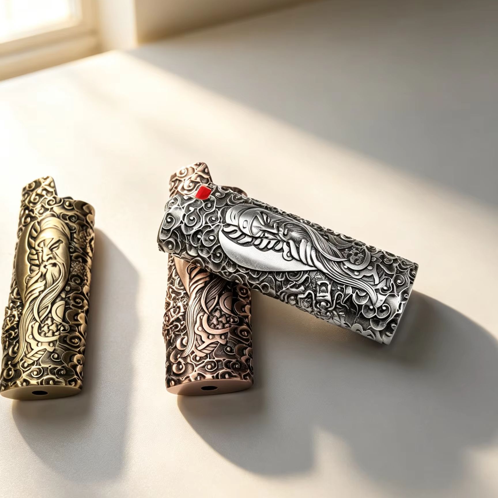 Vintage And Collectible - Étui pour briquet en alliage de