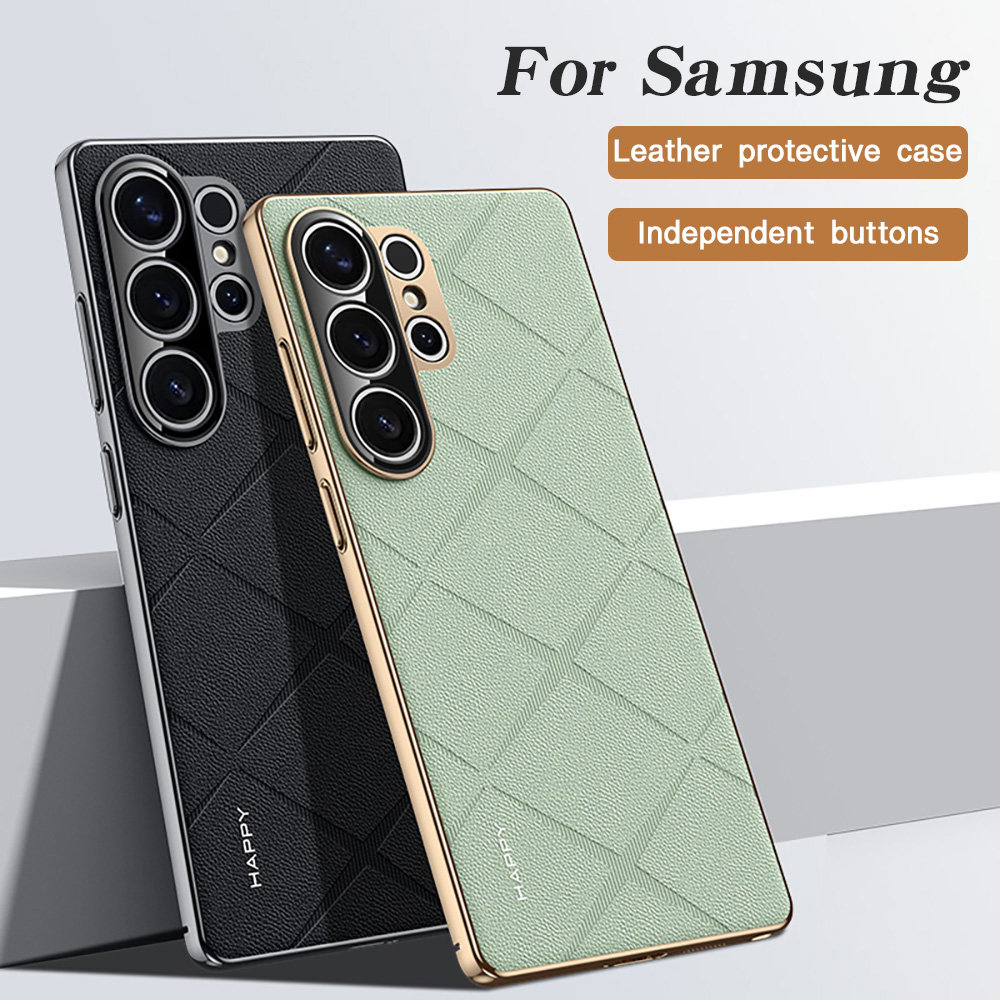 Camera Leather Case - Placage en cuir pour Samsung S25