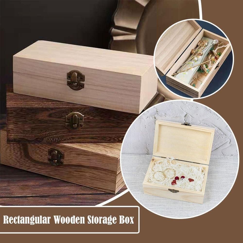 Vintage Collectible Show - Boîtes d'emballage cadeau en bois multi-usages,