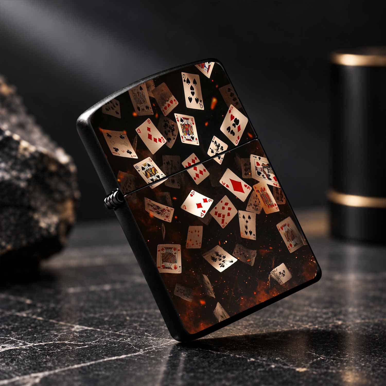 Briquet à thème poker avec mot - Vintage Collectible Playing Cards avis et prix