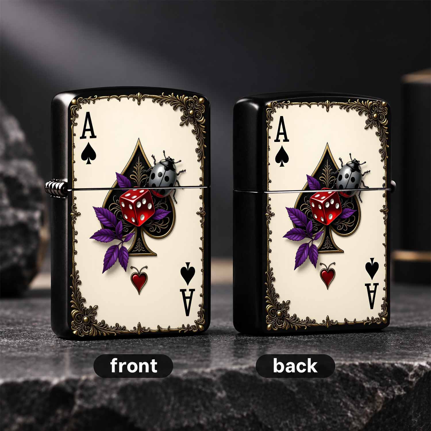 Briquet portable à thème carte - Vintage Collectible Playing Cards avis et prix