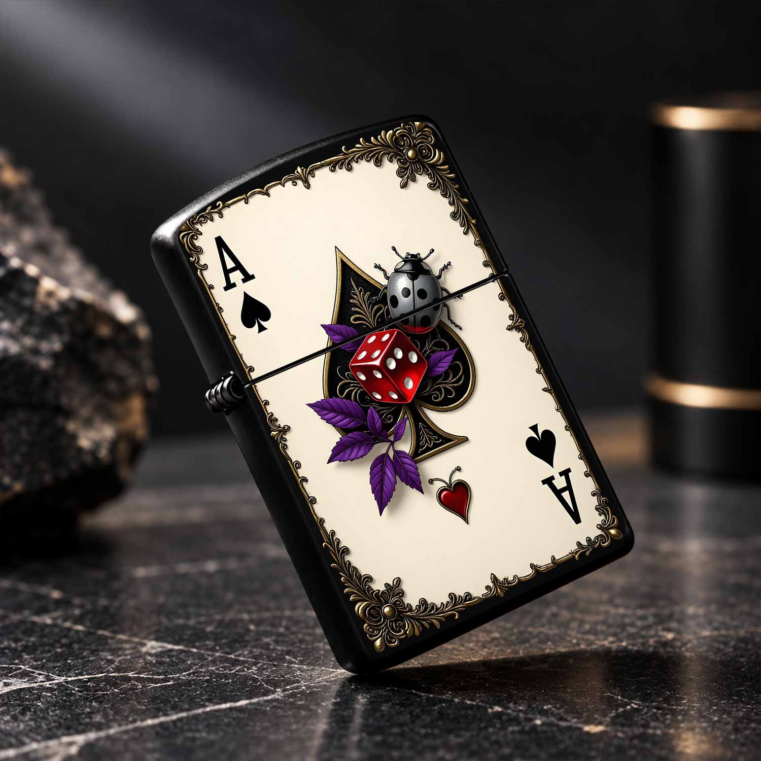Briquet portable à thème carte - Vintage Collectible Playing Cards avis et prix
