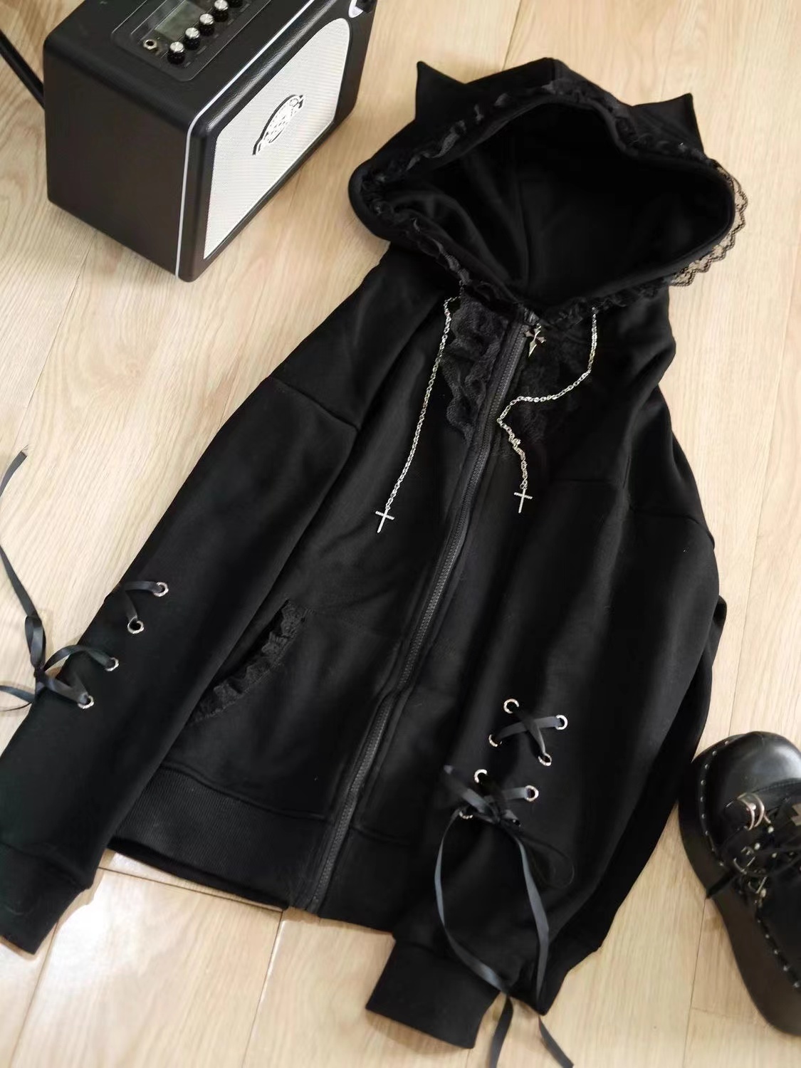 Veste à capuche oreilles de ch - Vintage Zip Hoodie avis et prix