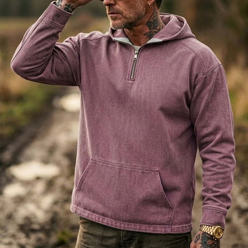 Hoodies en jean vintage pour h - Vintage Zip Hoodie avis et prix