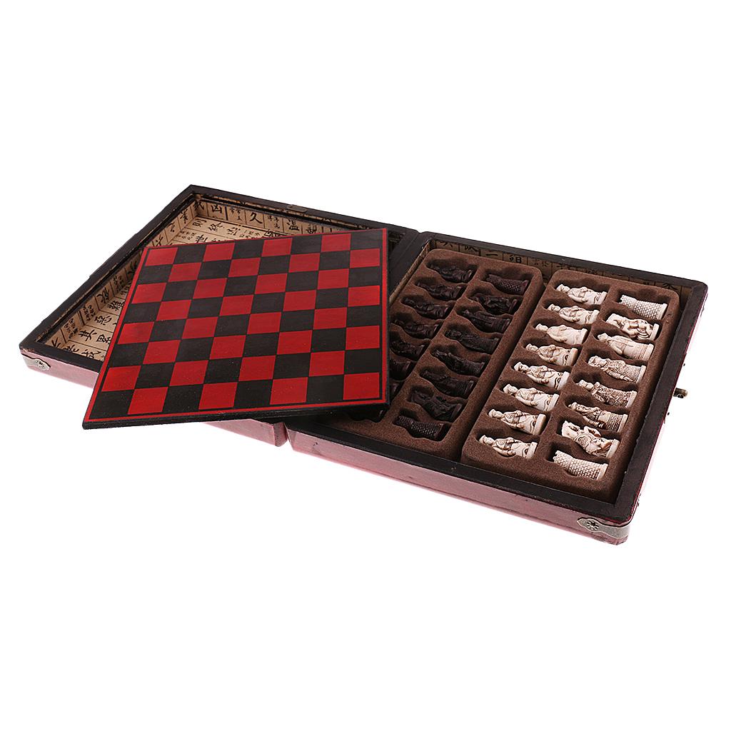 Jeu d'échecs chinois en bois,  - Vintage Collectible Board Games avis et prix
