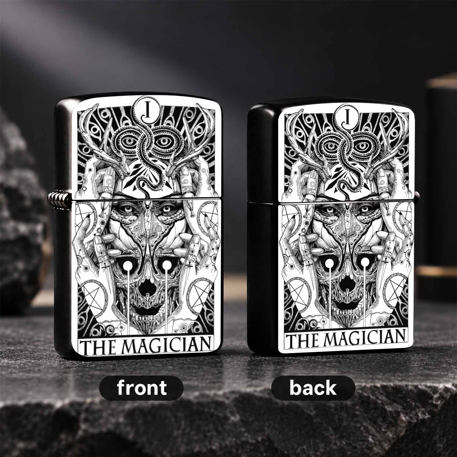 Briquet vintage à thème Tarot  - Vintage Collectible Show avis et prix