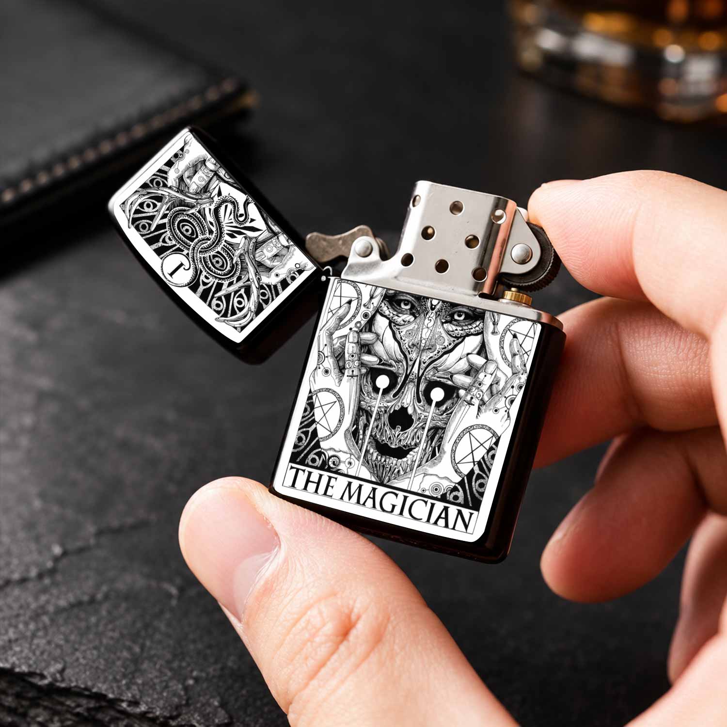 Briquet vintage à thème Tarot  - Vintage Collectible Show avis et prix