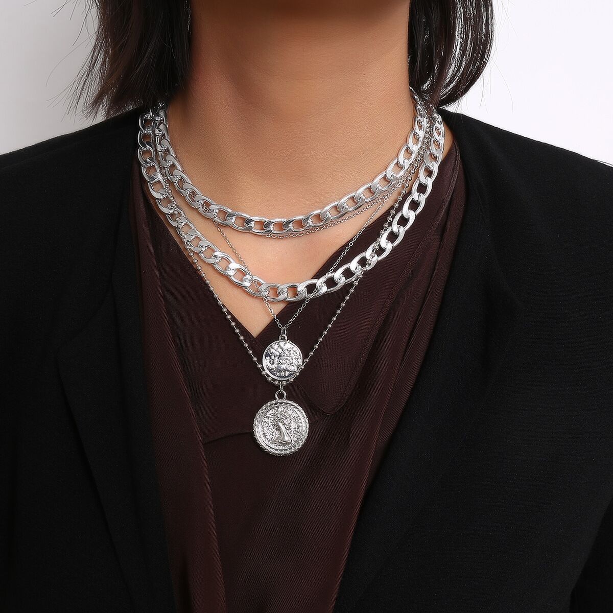 Collier vintage INS avec pende - Vintage Collectible Coins avis et prix