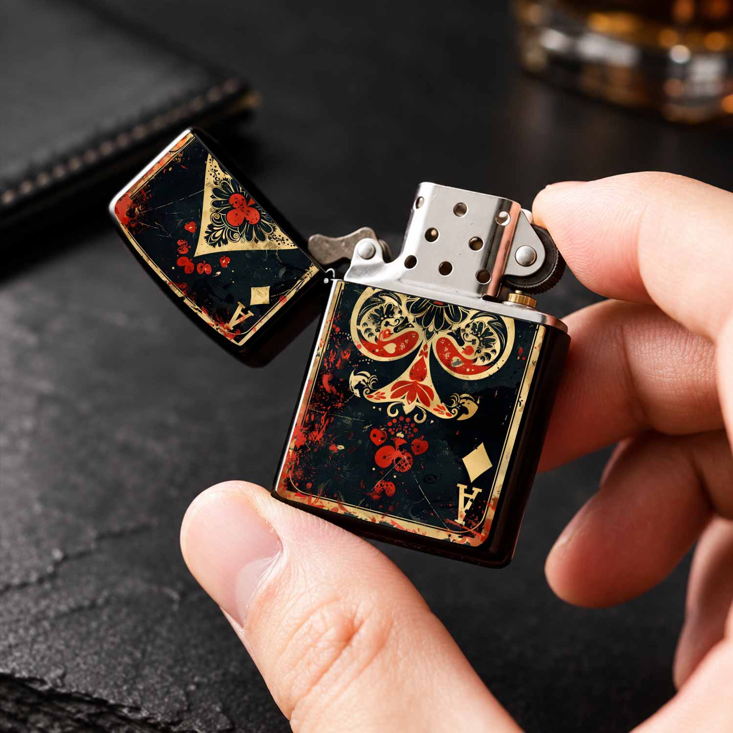 Briquet à thème pique d'as vie - Vintage Collectible Playing Cards avis et prix