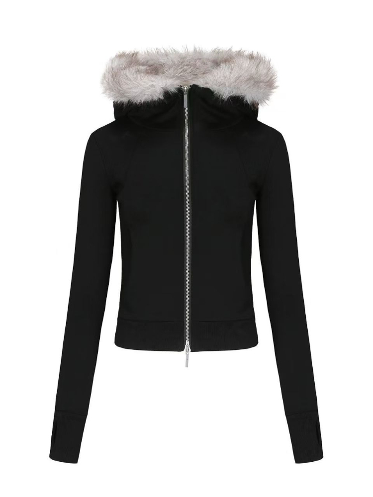 Veste à capuche en fausse four - Vintage Zip Hoodie avis et prix