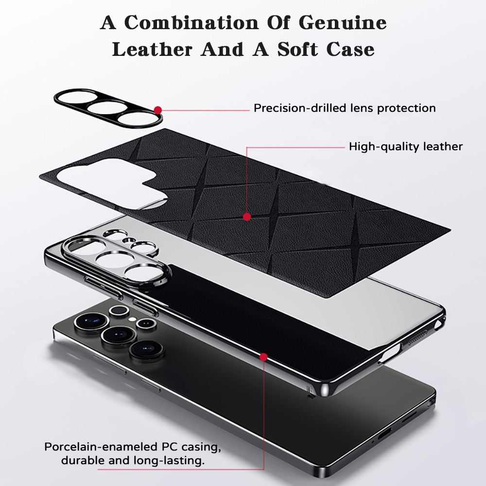 Placage en cuir pour Samsung S - Camera Leather Case avis et prix