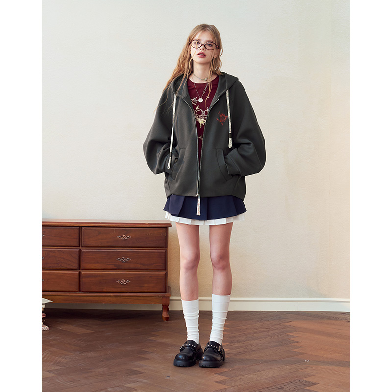 Sweat à capuche vintage pour f - Vintage Zip Hoodie avis et prix